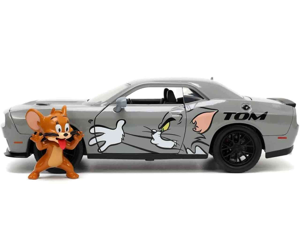 Tom & Jerry - 2015 Dodge Challenger Hellcat med Jerry - 1:24 Die-Cast Modell jada toys