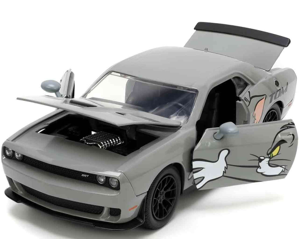 Tom & Jerry - 2015 Dodge Challenger Hellcat med Jerry - 1:24 Die-Cast Modell jada toys