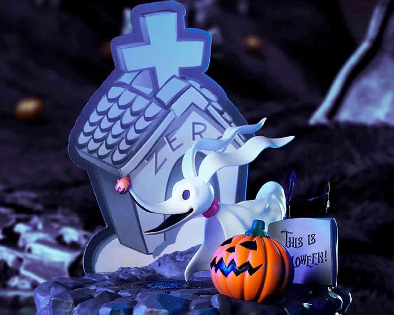 The Nightmare Before Christmas: Zero - Super Figur Collection 1:10 PVC Staty abystyle studio