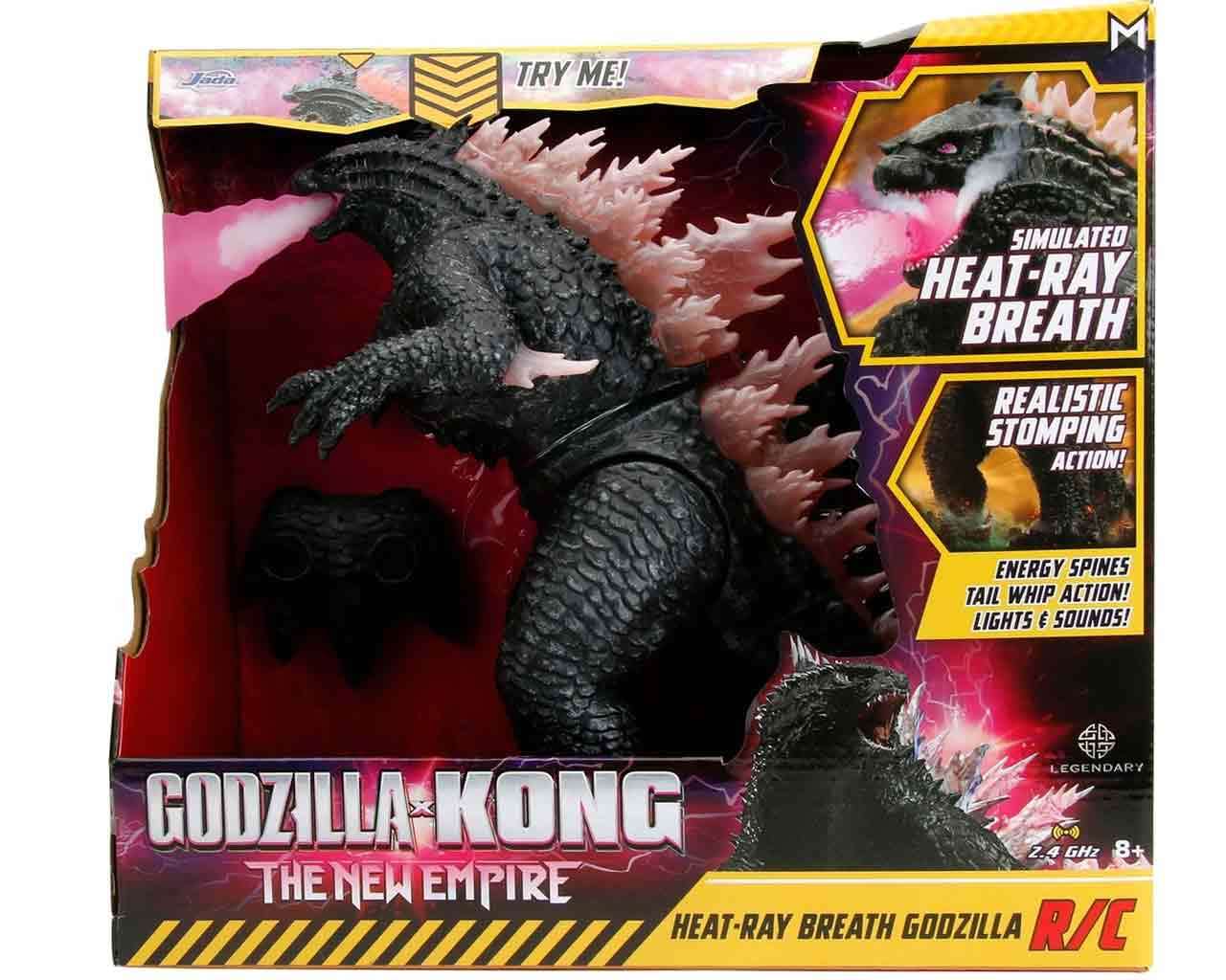 Godzilla vs Kong - The New Empire: Fjärrkontroll 1:12 Heat-Ray Breath Godzilla Figur jada toys