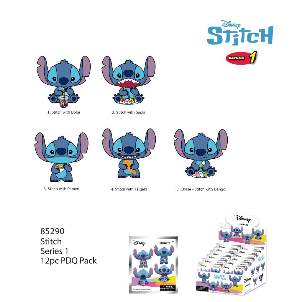 Stitch S1 Magnets Blind Pack Display (12) monogram