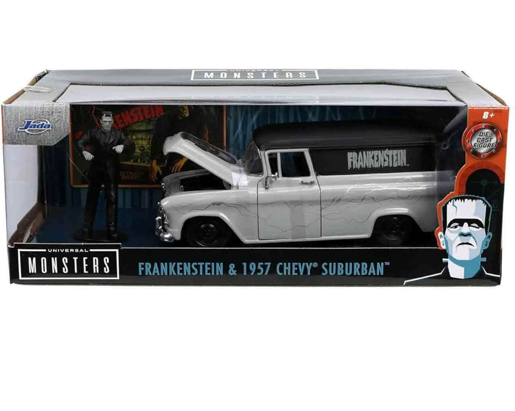 Universal Monsters 1957 Chevy Suburban med Frankenstein - 1:24 Die-Cast Modell jada toys
