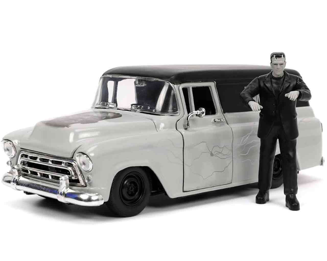 Universal Monsters 1957 Chevy Suburban med Frankenstein - 1:24 Die-Cast Modell jada toys