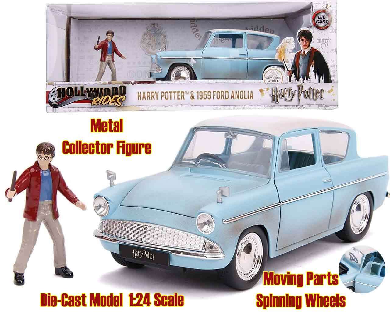 Harry Potter 1959 Ford Anglia med Harry - 1:24 Die-Cast Modell jada toys