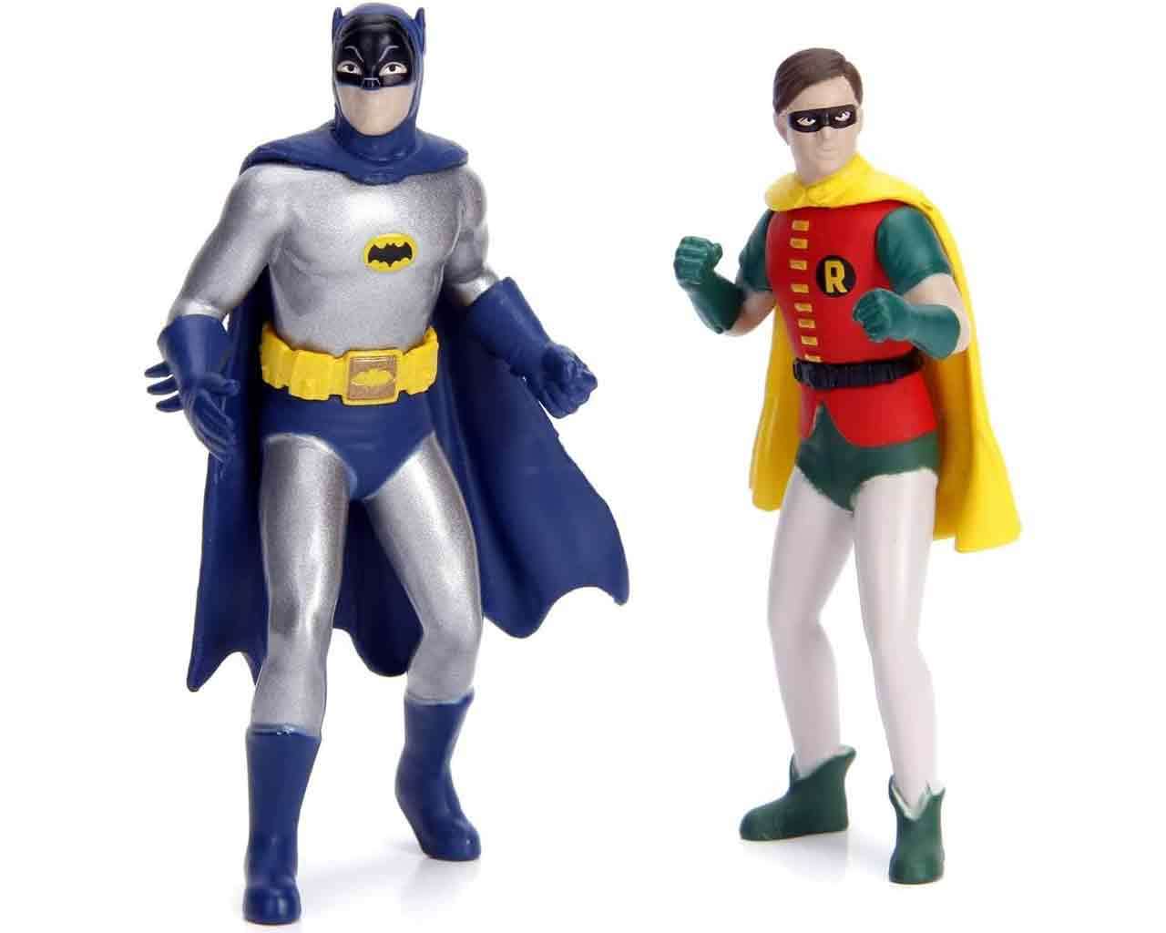 Batman 1966 - Batmobil med Batman & Robin - 1:18 Die-Cast Modell med Ljus - Limited Edition jada toys