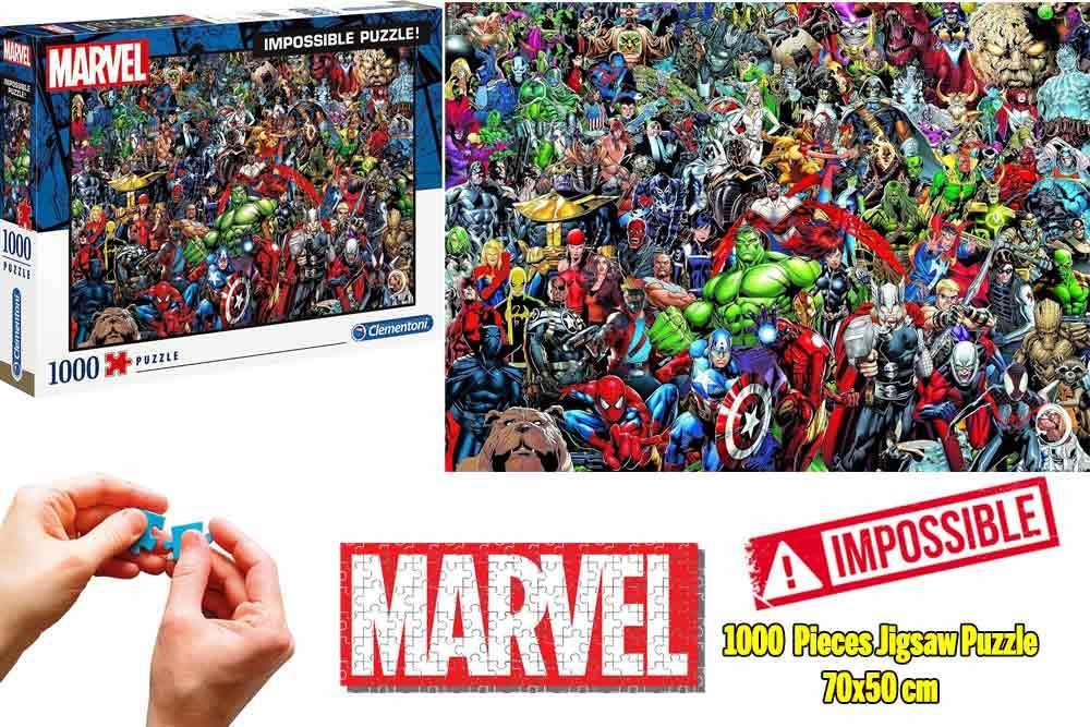 Marvel: All-Cast - Omöjlig Pussel 1000 Bitar - Robotto