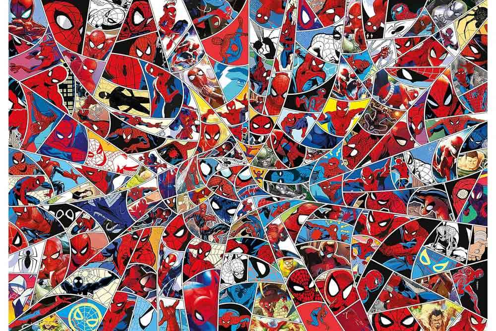 Marvel Spider-Man: The Web - Omöjlig Jigsaw Puzzle 1000 bitar clementoni