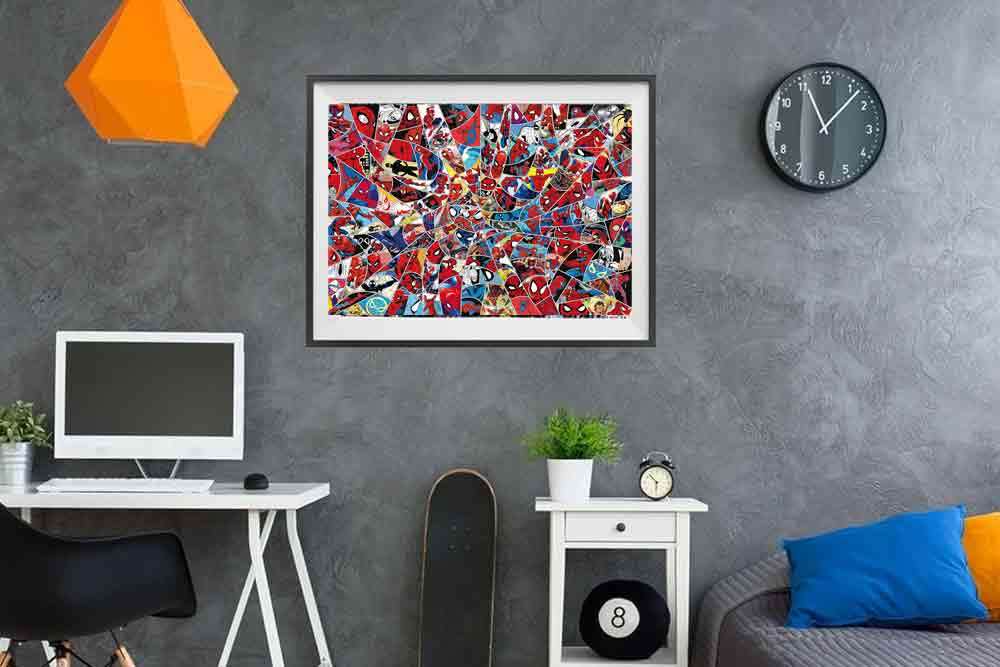 Marvel Spider-Man: The Web - Omöjlig Jigsaw Puzzle 1000 bitar clementoni
