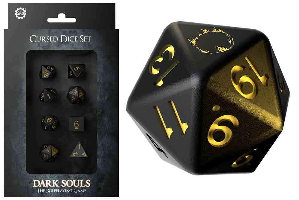 Mörka själar fördömda tärningsset steamforged games