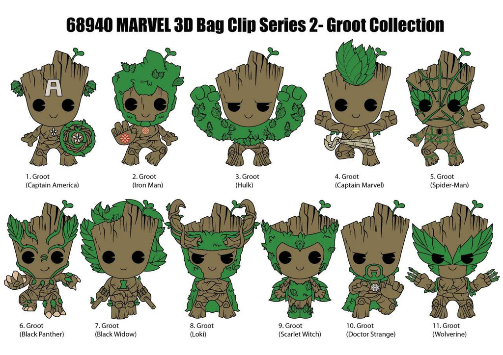 Groot s.2 Bag Clip Blind Box Display (24) monogram