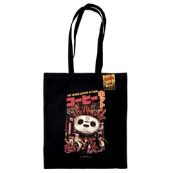Ilustrata Svart Kaffe Attack Tote Bag - Robotto