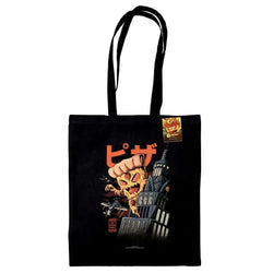 Ilustrata Pizza Kong Tote Bag - En Perfekt Väska för Pizzaälskare - Robotto