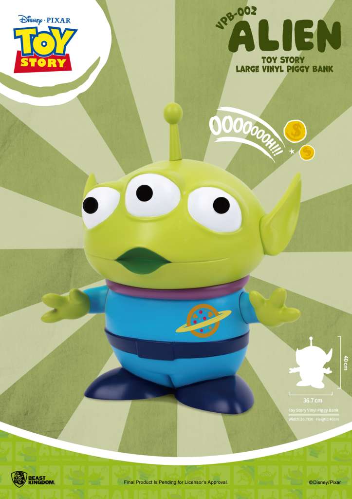 Toy Story Stort Vinyl Spargris Alien beast kingdom