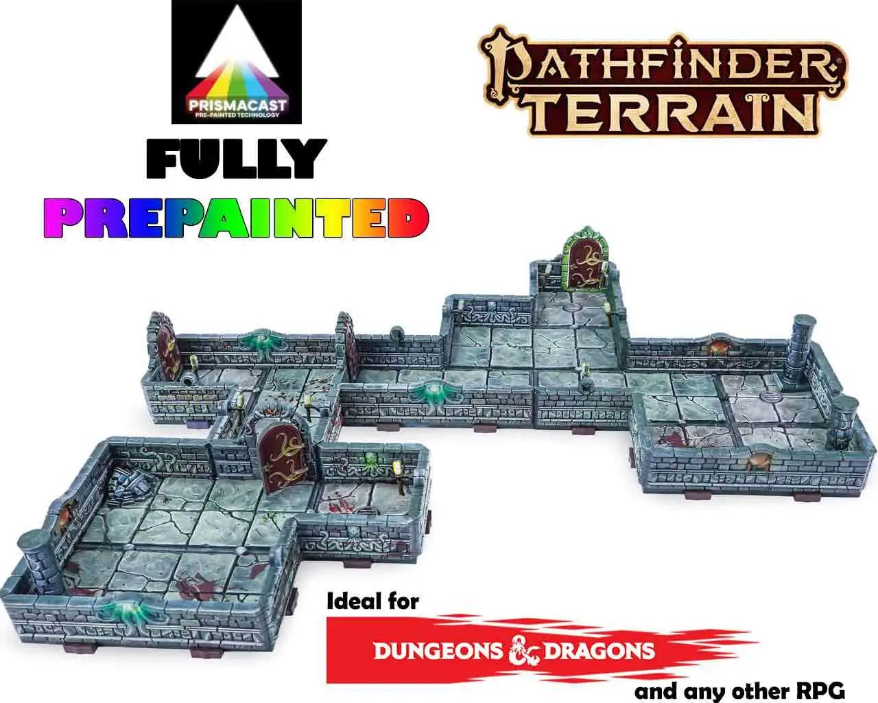 Dungeons & Lasers: Pathfinder Avskyvåningsvalv - Prismacast Färdigmålade Terränger