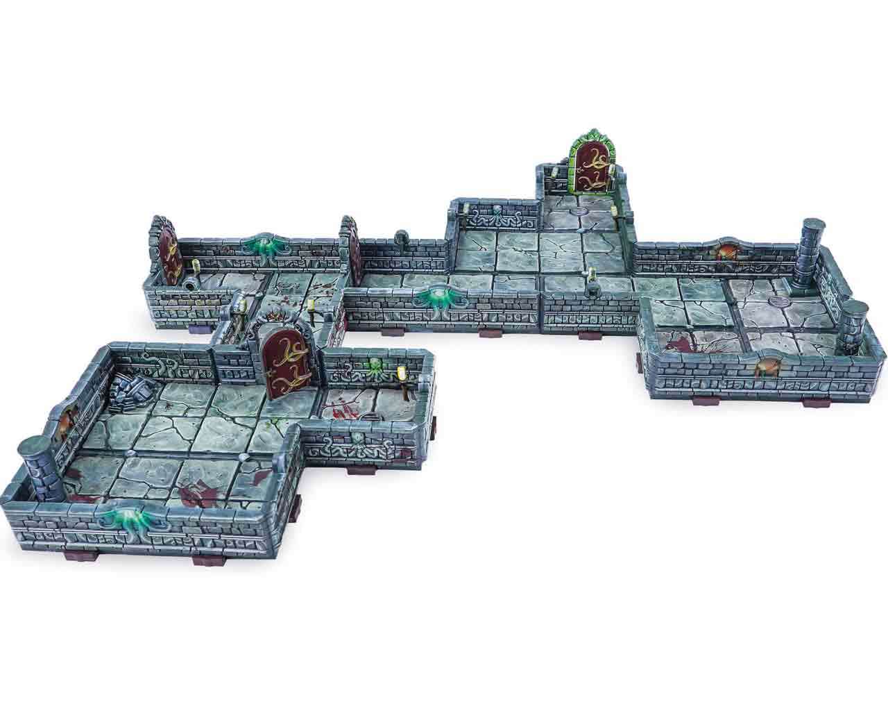 Dungeons & lasers: pathfinder abomination vault - prismacast förmålade terränger