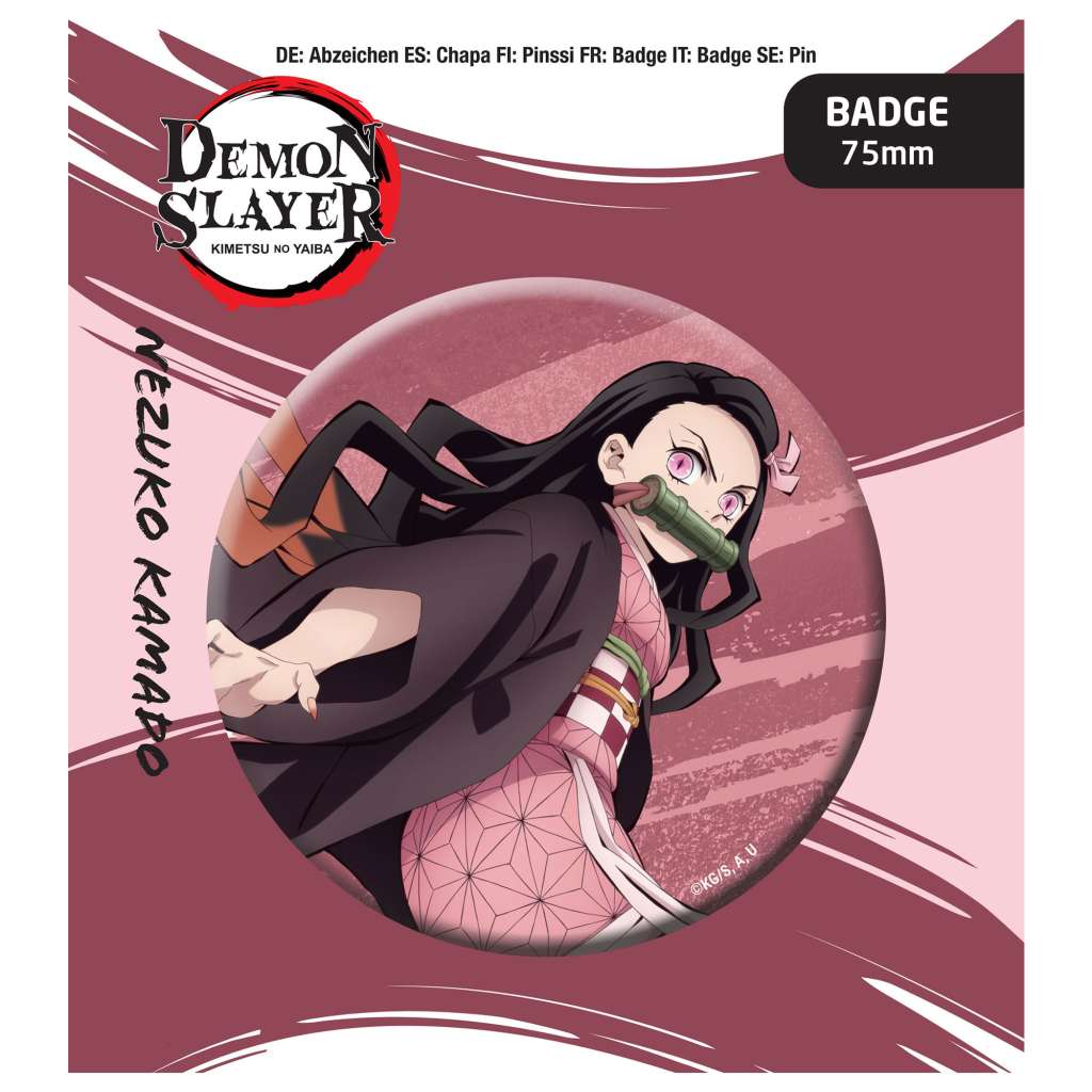 Demon Slayer Badges - Nezuko Kamado Button Badge popbuddies