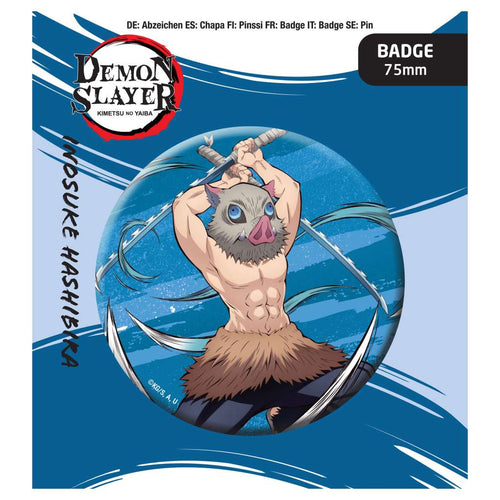 Demon Slayer Button Badge Inosuke Hashibira - Unik och Samlarvänlig popbuddies