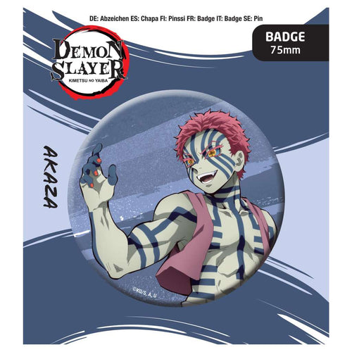 Demon Slayer Button Badge Akaza popbuddies