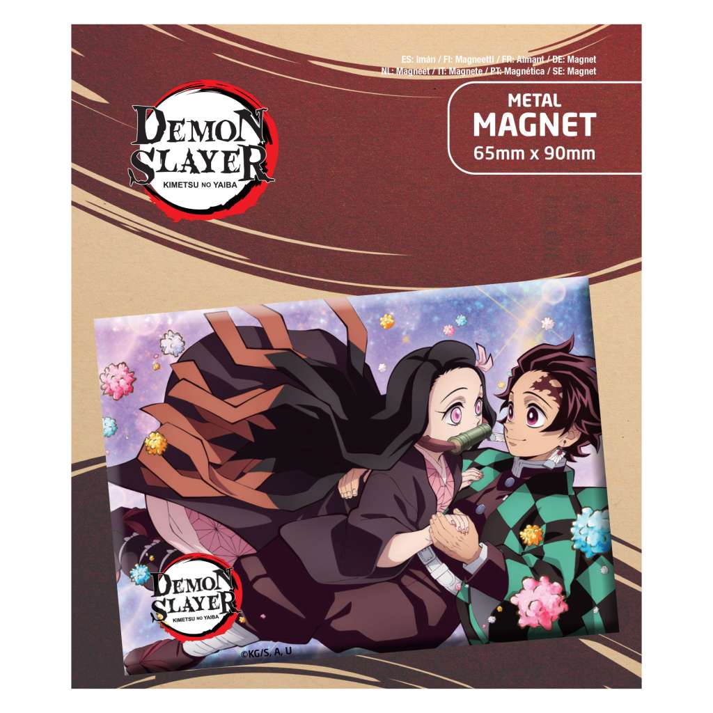 Demon Slayer Tanjiro och Nezuko Magnet popbuddies