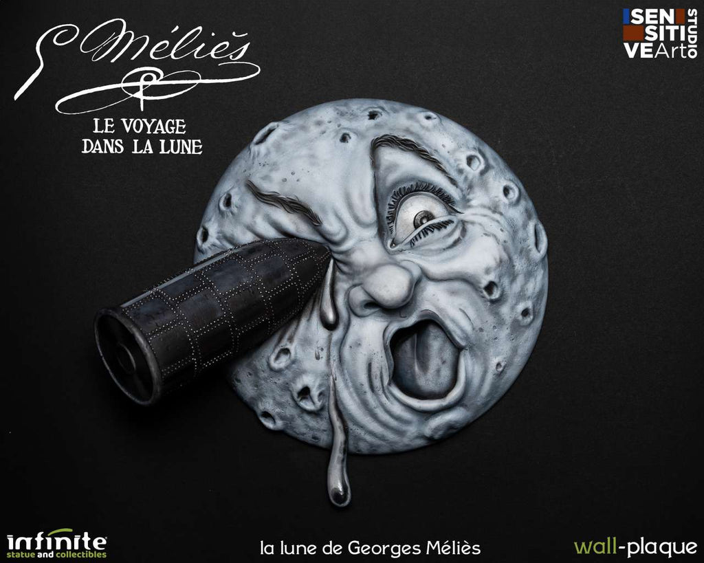 La Lune de Georges Méliès Väggplakett infinite statue