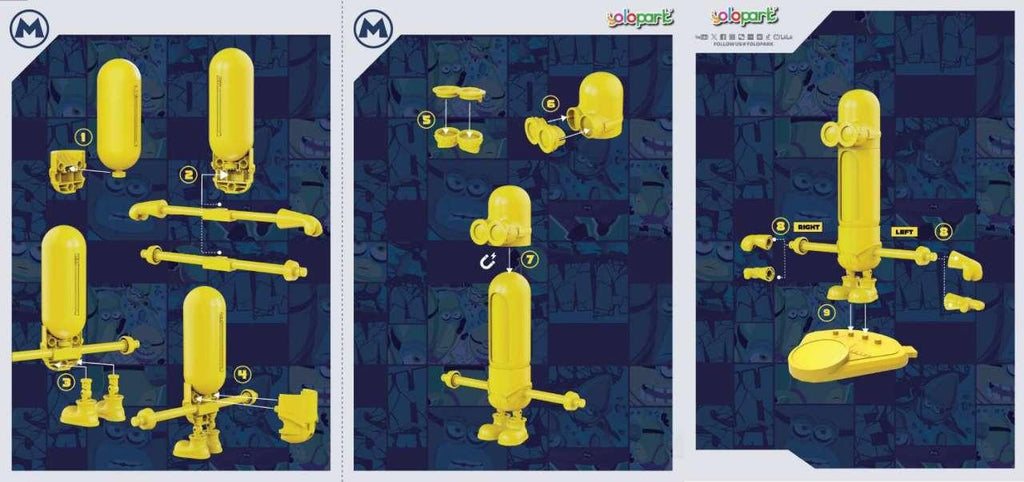 Despicable Me 4 AMK Supertim Modellkit - Robotto