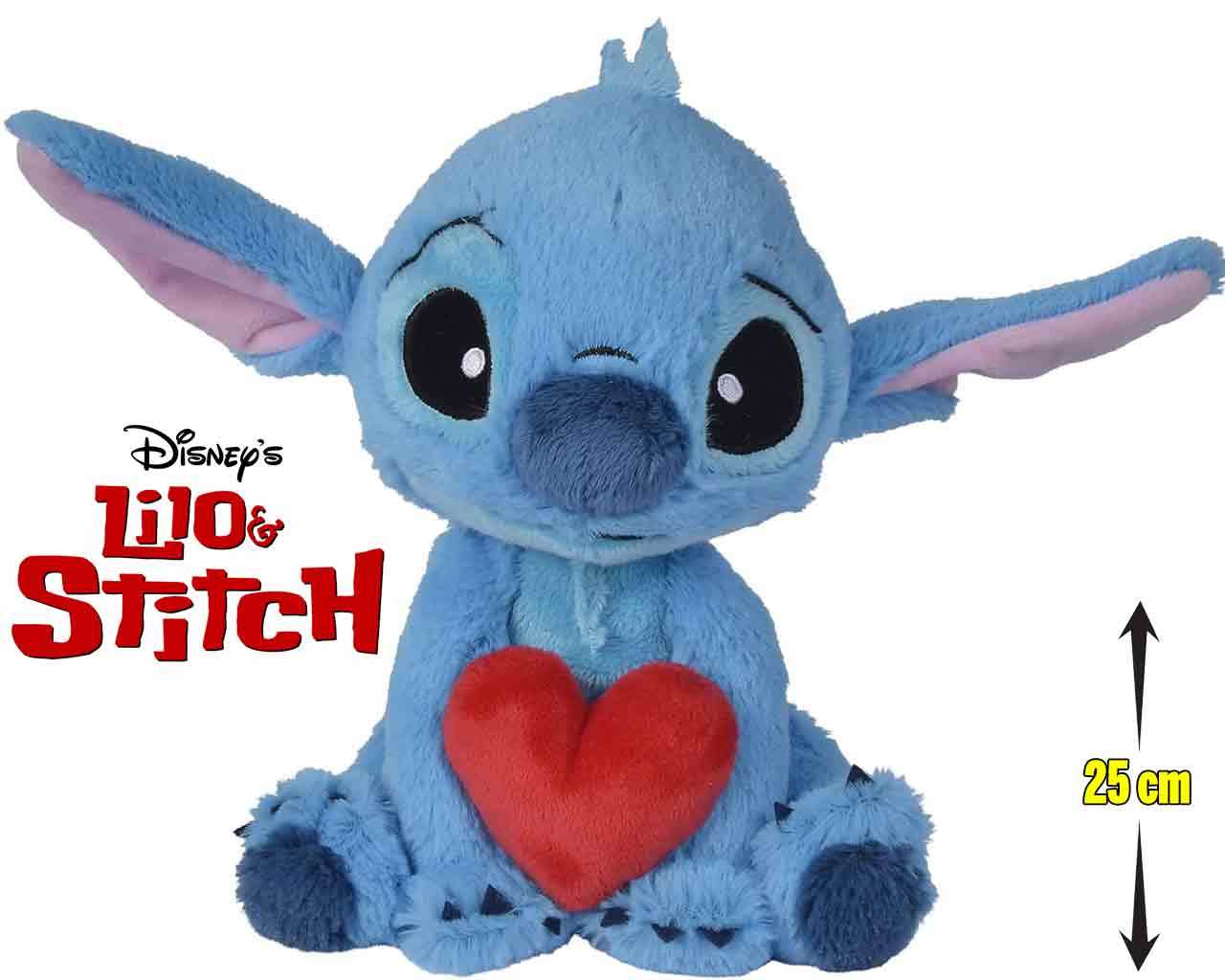 Lilo & Stitch: Stitch Håller Hjärta Gosedjur 25 cm simba