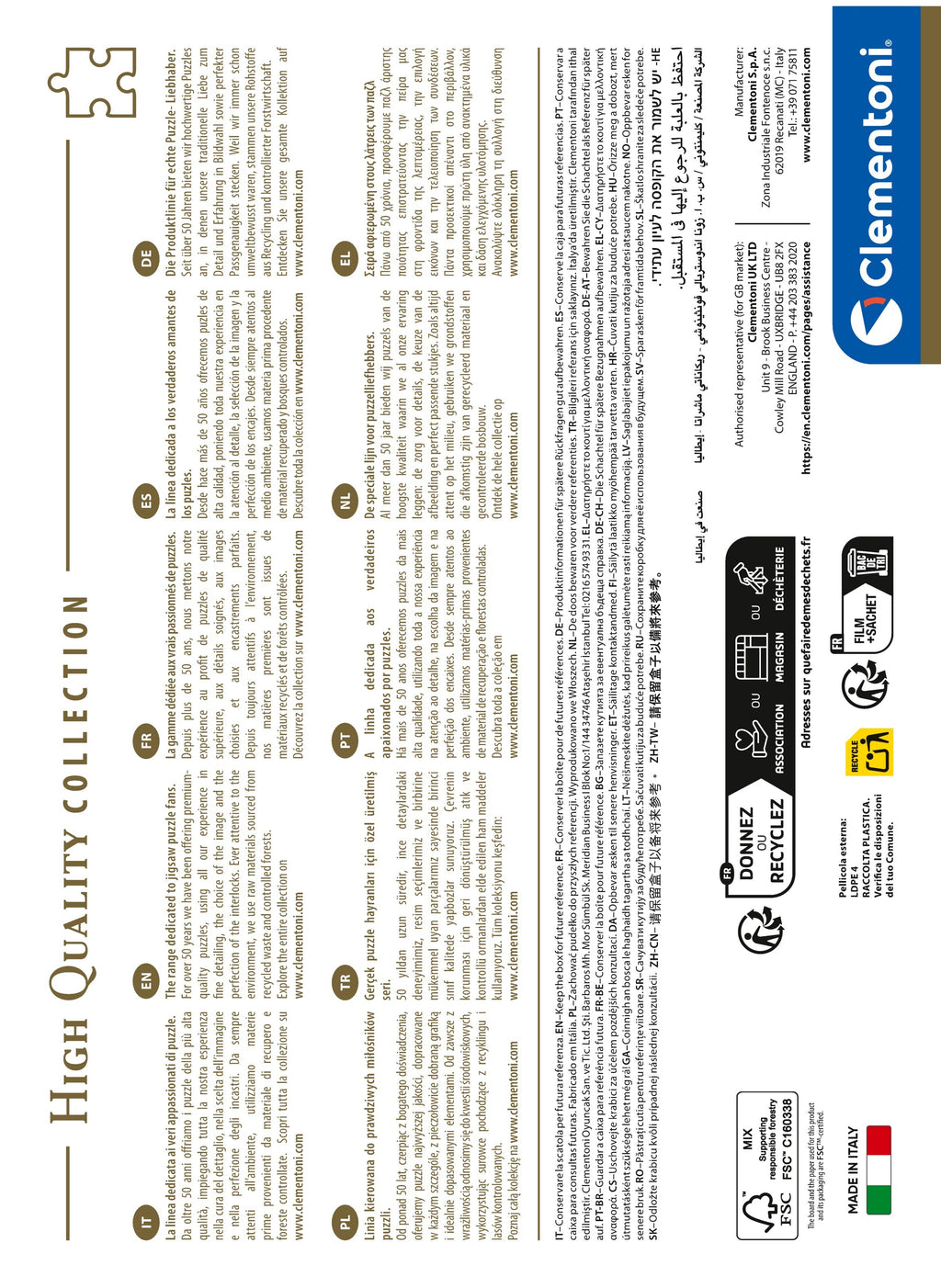 Clementoni 37509 pussel clementoni