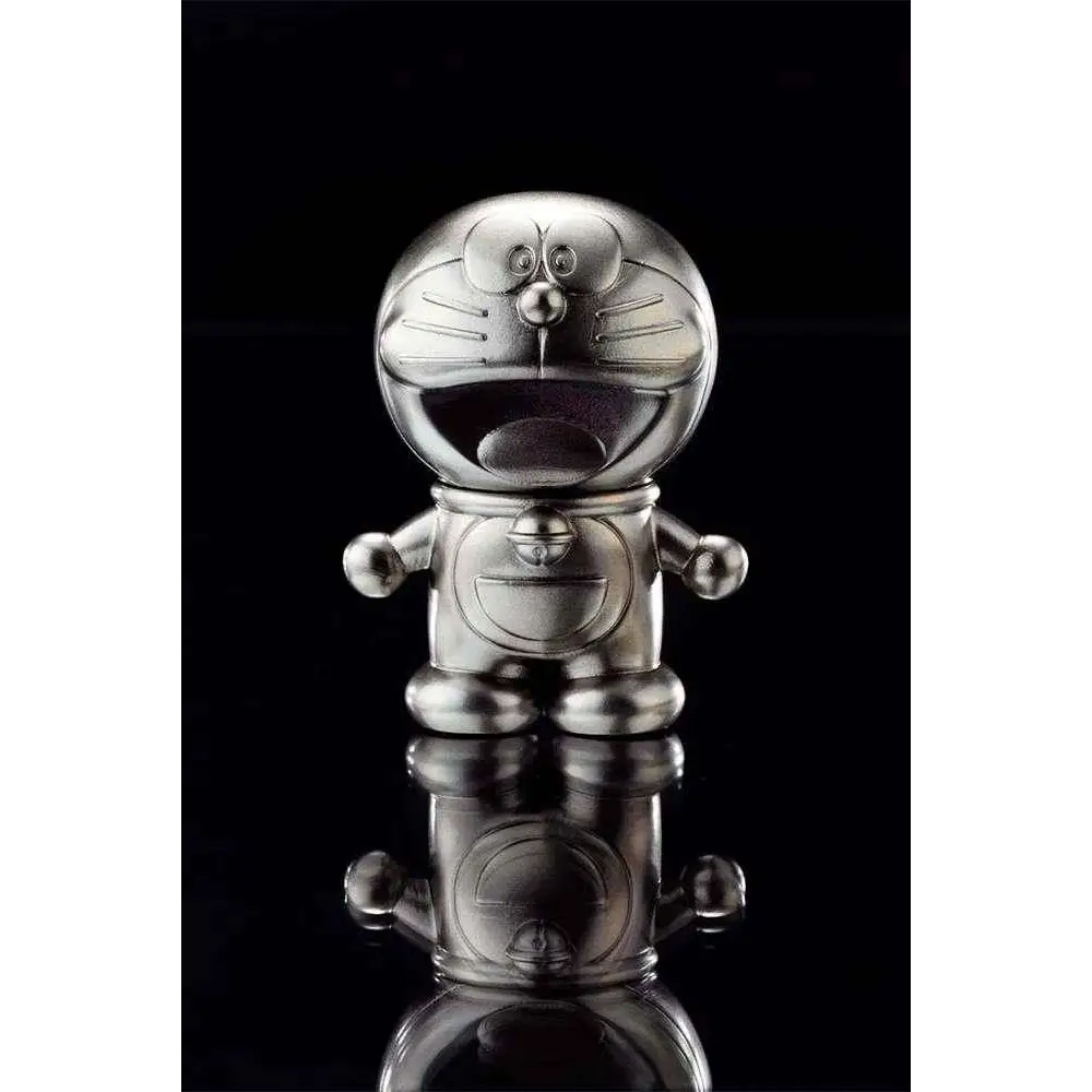 Skinande silver Doraemon-figur från Absolute Chogokin Fujiko F Fujio AST