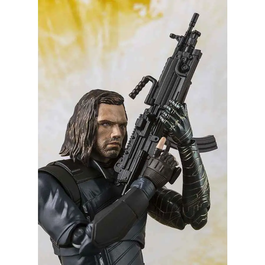 S.H. Figuarts Winter Soldier med svart gevär och Tamashii Effect Impact