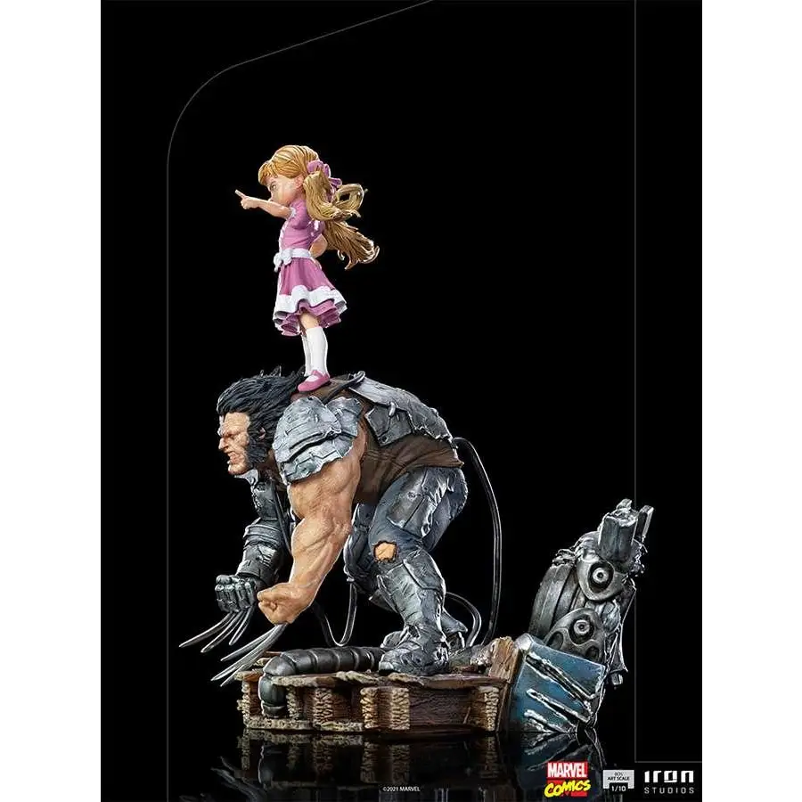 Wolverine med Elsie-Dee på axlarna, Iron Studios 1/10 X-Men staty