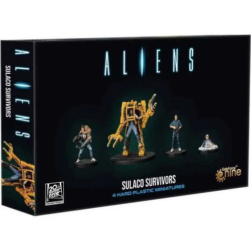 ALIENS Sulaco Survivors miniatyrset med fyra detaljerade figurer i plast