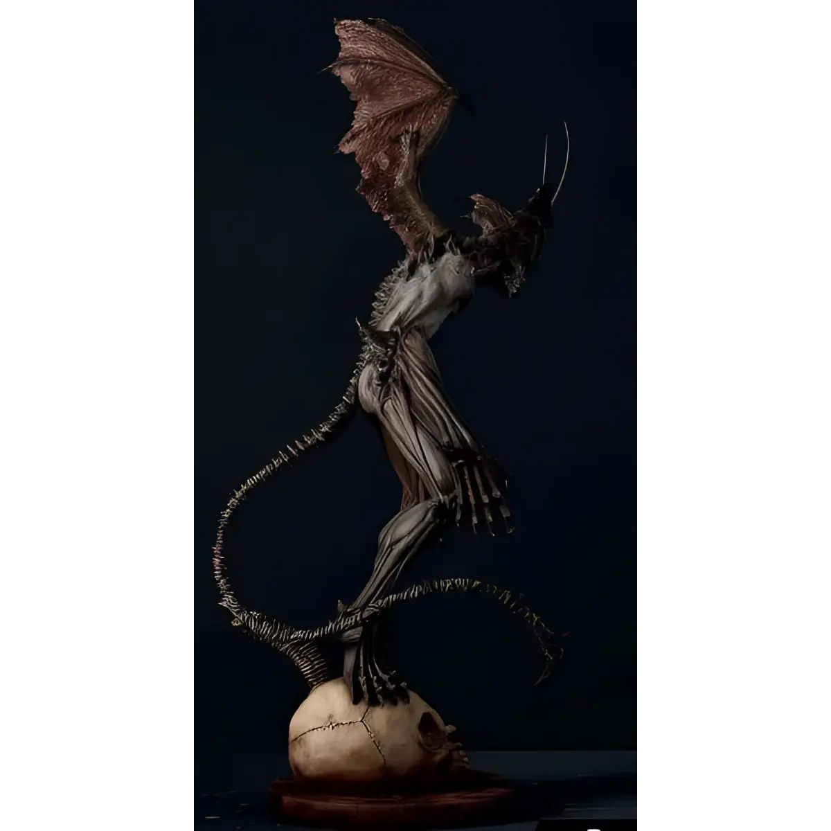 Amon: Apocalypse of Devilman 1/6-skalastaty med drake på skallebas