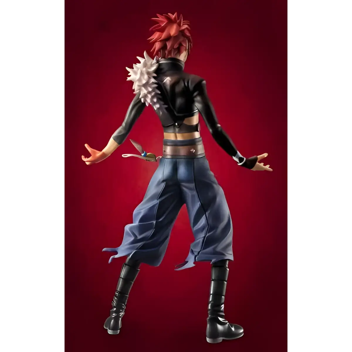 Röd-hårig Aquarion Evol-figur av Gem Kagura Demuri med spikig frisyr