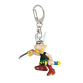 Asterix nyckelring med svärd i dynamisk pose