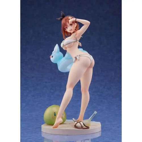 Atelier Ryza vit baddräkt Spiritale-figur med brunhårig kvinna i vit bikini