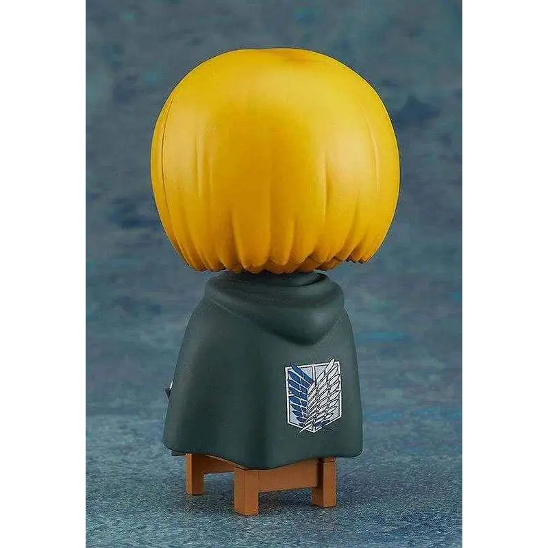 Chibi Armin Arlert Nendoroid Swacchao! figurine med gul hår och Survey Corps-kappa