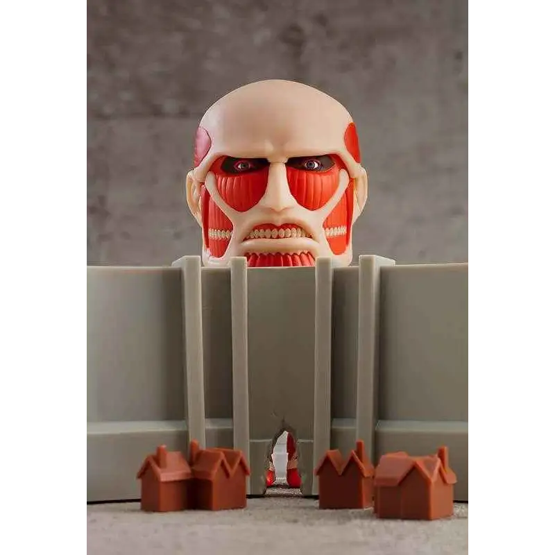 Detaljerad plastmodell av Colossal Titans huvud från Attack on Titan