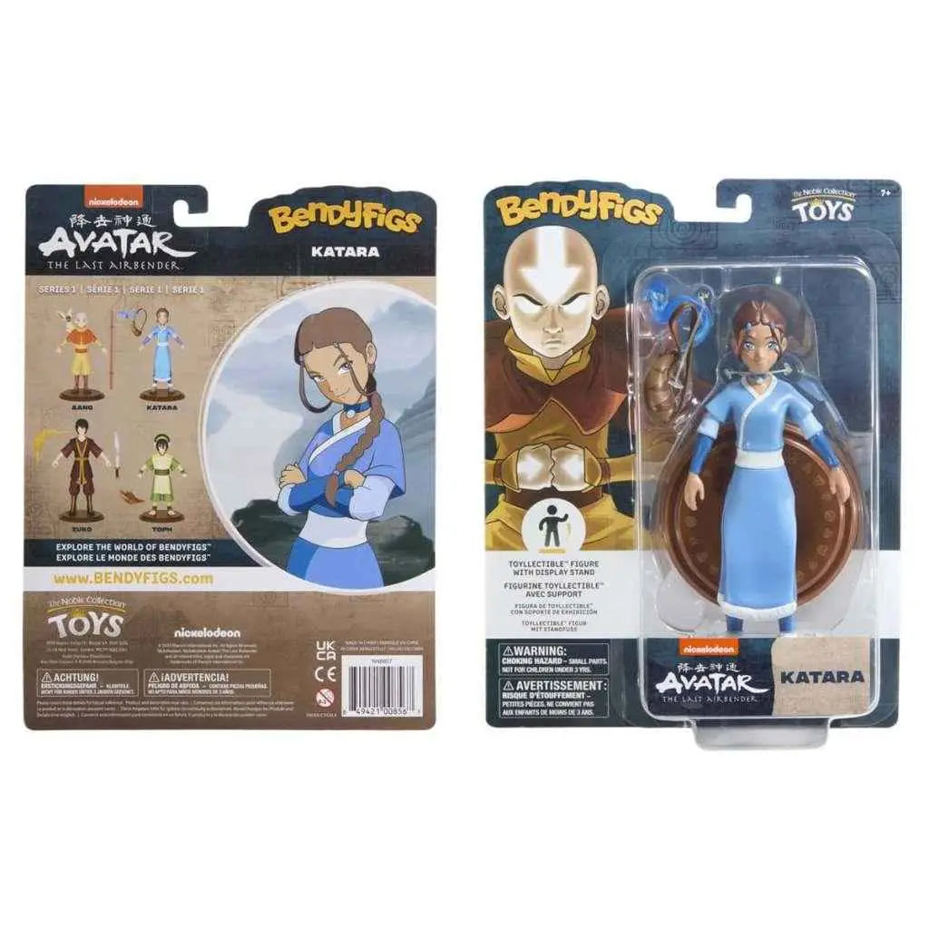 Katara Bendyfigs actionfigur från Avatar: The Last Airbender i blå klänning