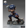 Chibi Captain America staty från Avengers Endgame, blå hjälm med A-emblem