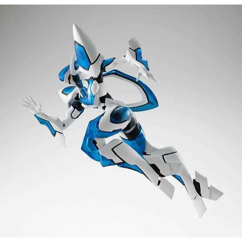 Blå och vit rustad figur med Back Arrow Briheight Muga-design