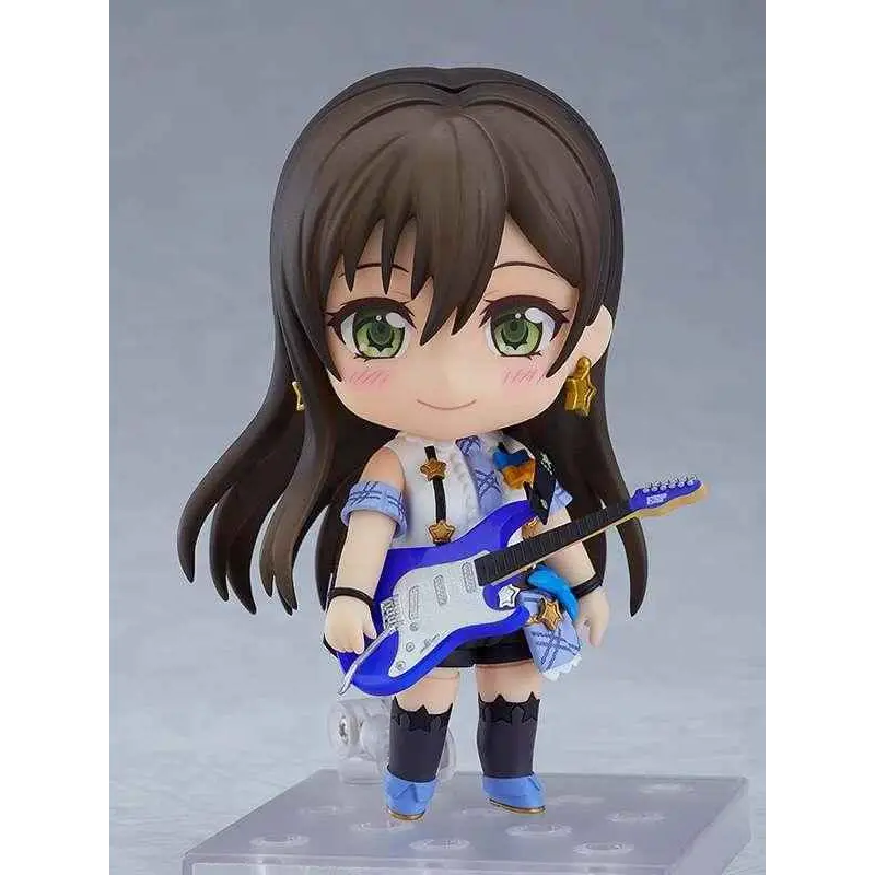 Chibi Nendoroid-figur av Tae Hanazono med gitarr från Bang Dream