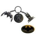 Batman 1989 nyckelring och pin-set med bat-symbol, Joker och mask