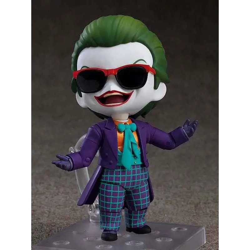 Lila och turkosa rutiga Joker-kostymen från Batman 1989 Nendoroid-figur