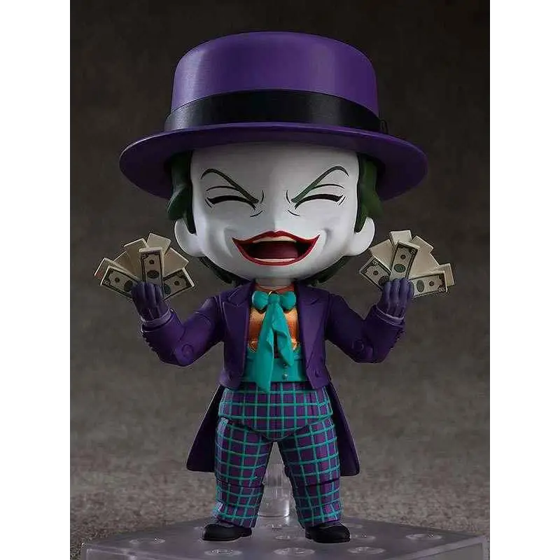 Lila hattad Joker Nendoroid-figur från Batman 1989 i lila kappa