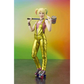 S.h.figuarts Birds of Prey Harley Quinn-figur med guldfärgade overaller, rosa topp och regnbågsflätor