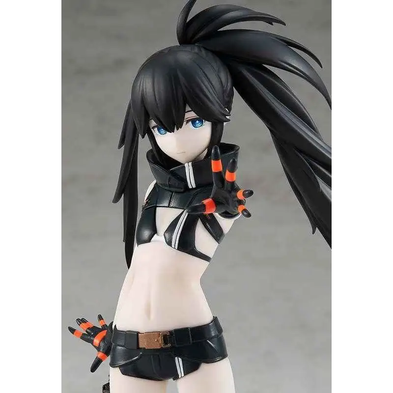 Black Rock Shooter Empress Down Fall-figur med svart och orange detaljer