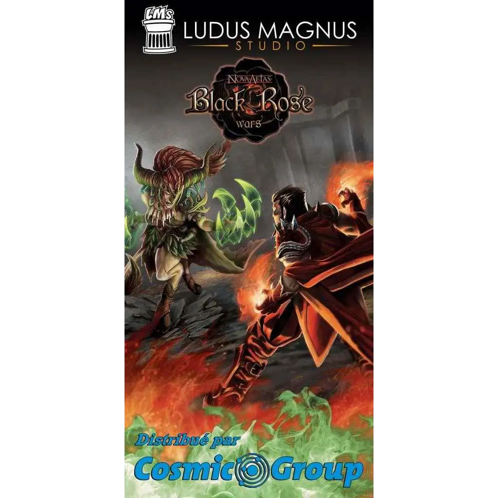 Black Rose War Fransk Utgåva låd med brinnande fantasykamp