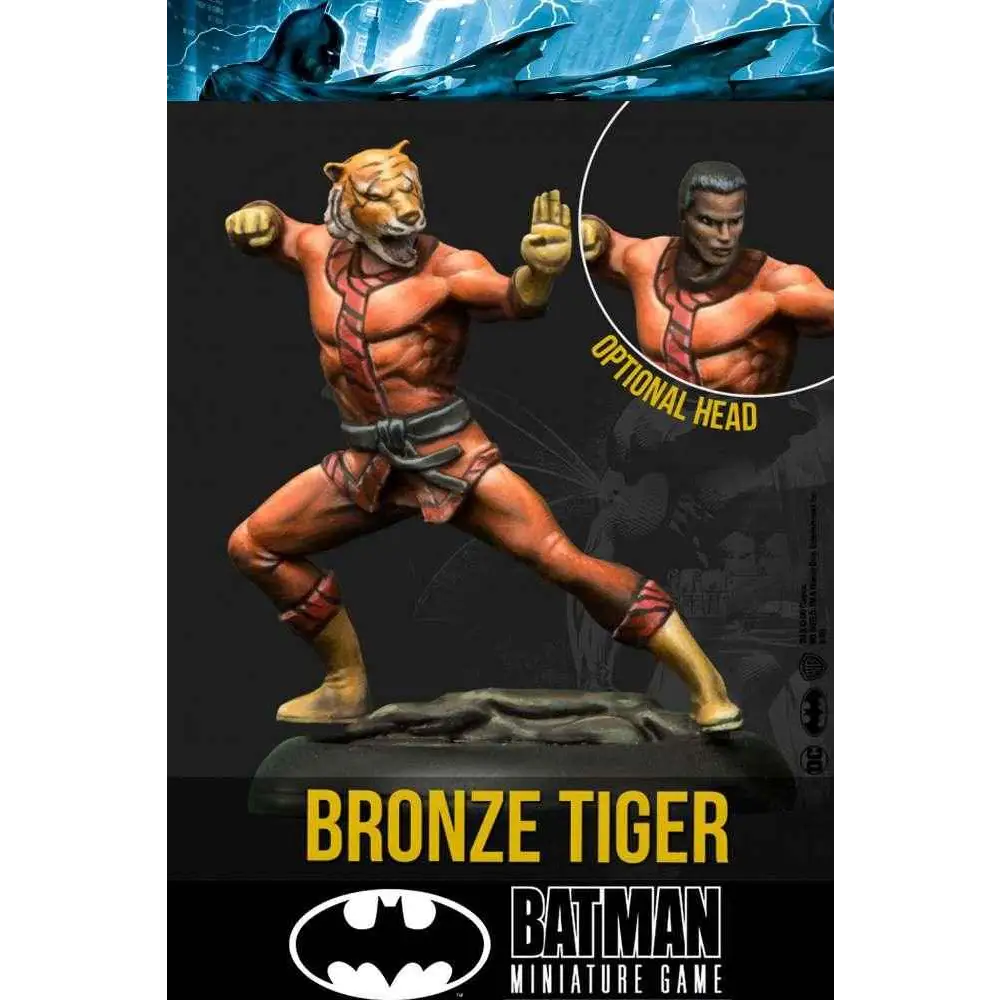 Bronstigerminiatyrmodell i brons med muskulös byggnad och detaljerad päls