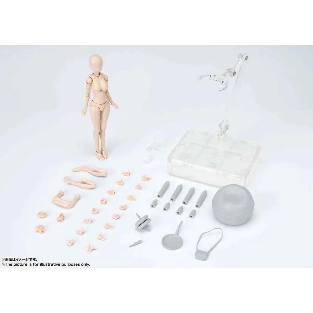 Beige ledad docka med ledade lemmar i BODY CHAN Kentaro Yabuki Orange DX Set