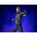 Svart och silverrustad Bucky Barnes Winter Soldier 1/10-statett med detaljerad skulptur